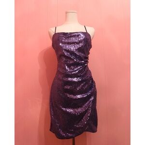Dynamite Purple Sequin Dress